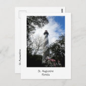 Leuchtturm St. Augustine Florida 1 Postkarte (Vorne/Hinten)