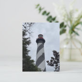 Leuchtturm St. Augustine Florida Postkarte (Stehend Vorderseite)