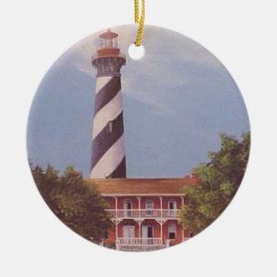 Leuchtturm St. Augustine Keramik Ornament