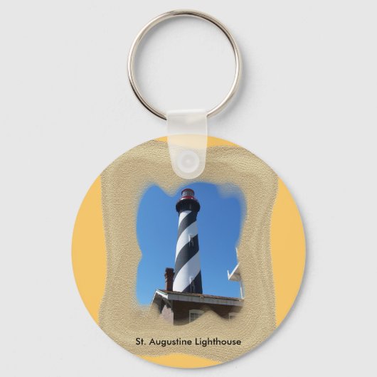 Leuchtturm St. Augustine Schlüsselanhänger (Vorderseite)