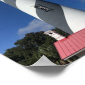 Leuchtturm St. Augustine und blauer Himmel. Poster (Ecke)