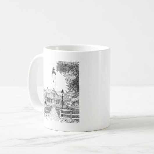Leuchtturm St. Simons Kaffeetasse (Vorderseite Links)