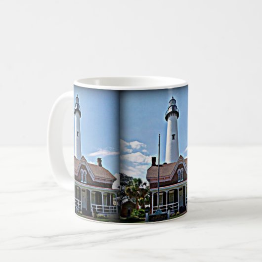 Leuchtturm St. Simons Kaffeetasse (Vorderseite Links)