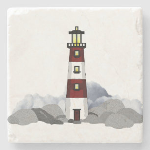 Leuchtturm Steinuntersetzer