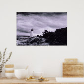 Leuchtturm Storm Poster (Küche)