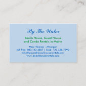 Leuchtturm-Strand-MietVisitenkarte Visitenkarte (Rückseite)