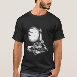 Leuchtturm Strandhaus Segeln Strand Meer Licht H T-Shirt