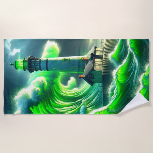 Leuchtturm Strandtuch (Vorderseite)