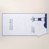 Leuchtturm Strandtuch (Vorderseite)