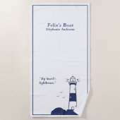 Leuchtturm Strandtuch (Vorderseite)