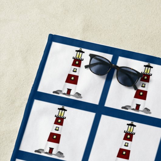 Leuchtturm Strandtuch (Beispiel)