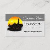 Leuchtturm - Sundown Visitenkarte (Rückseite)