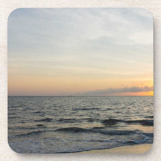 Leuchtturm Sunrise Getränkeuntersetzer (Vorderseite)