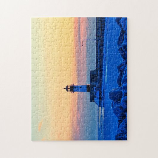 Leuchtturm Sunrise Puzzle (Vertikal)