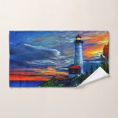 Leuchtturm Sunset Badhandtuch Set (Handtuch)