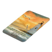 Leuchtturm Sunset Bible Verse Magnet (Linke Seite)