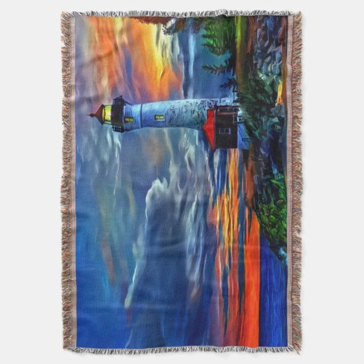 Leuchtturm Sunset Decke (Vorderseite Vertikal)