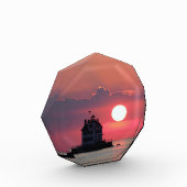 Leuchtturm Sunset Foto Block (Links)