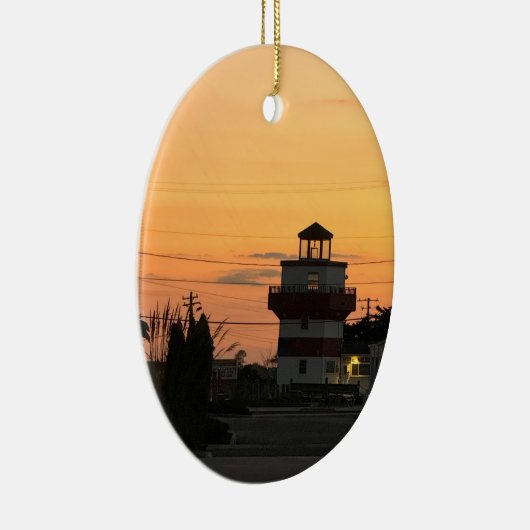 Leuchtturm Sunset Ornament (Rechts)