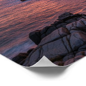 Leuchtturm Sunset Poster (Ecke)