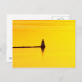 Leuchtturm Sunset Postkarte (Vorne/Hinten)