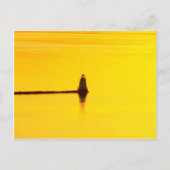 Leuchtturm Sunset Postkarte (Vorderseite)