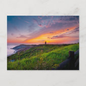 Leuchtturm Sunset Postkarte (Vorderseite)