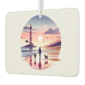 Leuchtturm Sunset Walk Coastal Szene Autolufterfrischer (Links)