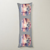 Leuchtturm Sunset Walk Coastal Szene Seitenschläferkissen (Rückseite (Vertikal))