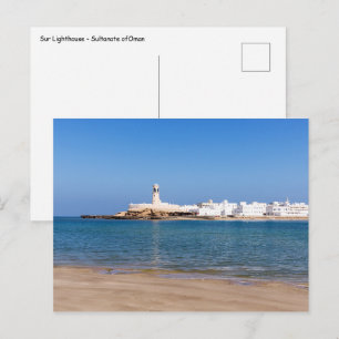 Leuchtturm Sur - Sur, Oman Postkarte