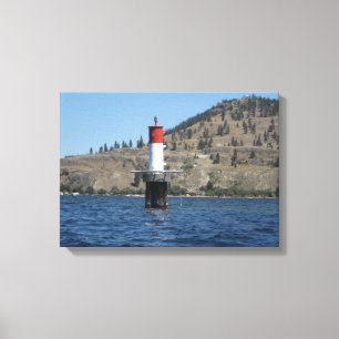 Leuchtturm Szene Leinwanddruck