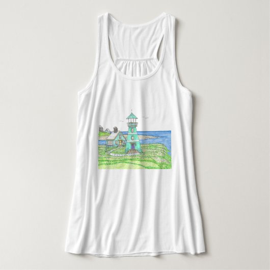Leuchtturm-Tank Tank Top (Design Vorderseite)