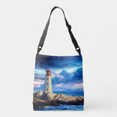 Leuchtturm - Tasche über den Körper (Rückseite)