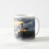 Leuchtturm-Tasse "Guide Me Home" Kaffeetasse (VorderseiteRechts)