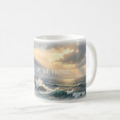 Leuchtturm-Tasse "Guide Me Home" Kaffeetasse (VorderseiteRechts)