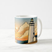 Leuchtturm-Tasse Kaffeetasse (VorderseiteRechts)