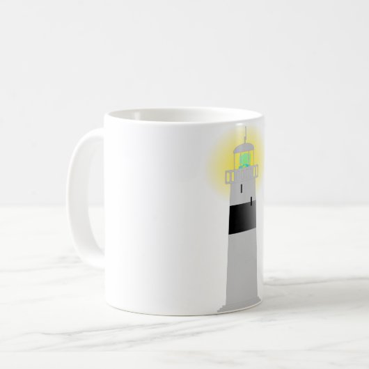 Leuchtturm-Tasse Kaffeetasse (Vorderseite Links)