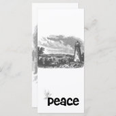 Leuchtturm-Taube des Friedens (Vorne/Hinten)