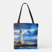 Leuchtturm - Tote Bag Tasche (Rückseite)