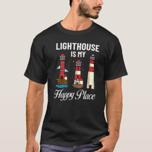 Leuchtturm Tower Beach - Zitate Licht T-Shirt