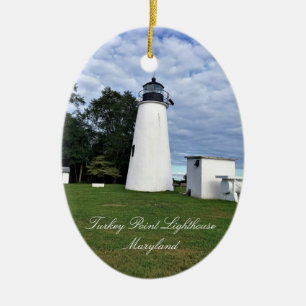 Leuchtturm Turkey Point Maryland Keramik Ornament