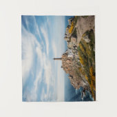 Leuchtturm u. Museum | Cabo Vilan Galizien Spanien Wandteppich (Vorderseite)