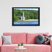 Leuchtturm/überzogene Canvas Leinwanddruck (Insitu (Wohnzimmer))