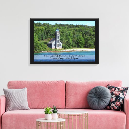 Leuchtturm/überzogene Canvas Leinwanddruck (Insitu (Wohnzimmer))