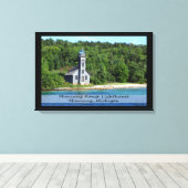 Leuchtturm/überzogene Canvas Leinwanddruck (Insitu (Holzboden))