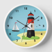 Leuchtturm-Uhr Uhr (Vorderseite)