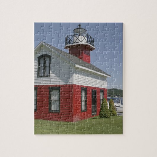 Leuchtturm umsiedelt Küste in Douglas nahe 2 Puzzle (Vertikal)