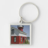 Leuchtturm umsiedelt Küste in Douglas nahe 2 Schlüsselanhänger (Vorne)