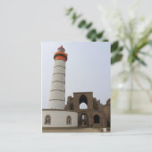 Leuchtturm und Abtei von Pointe Saint Mathieu Postkarte (Stehend Vorderseite)