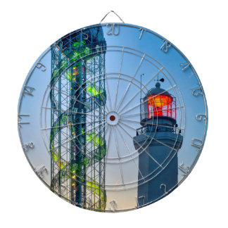 Leuchtturm und Alphabetischer Turm Dartscheibe